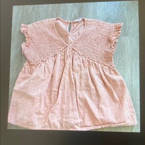 Girls' Ruffle Sleeve Top